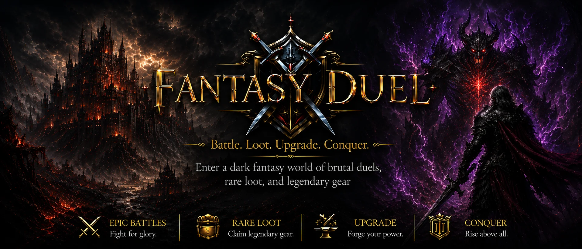 Fantasy Duel — Battle. Loot. Upgrade. Conquer.